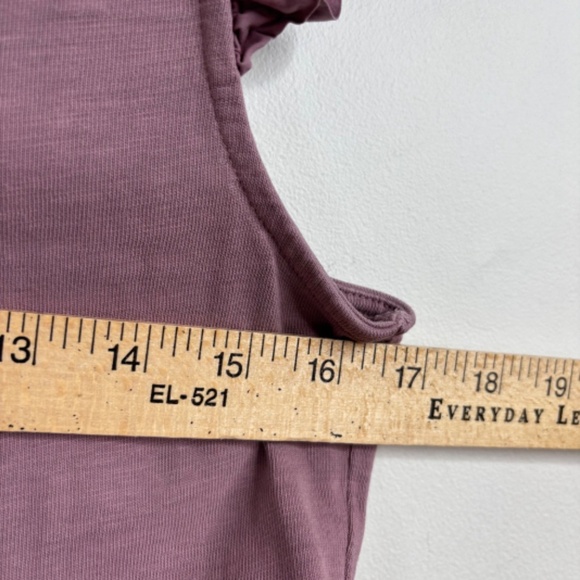 Nation LTD Sissy Flutter Sleeve Dress S in Hopeless Romantic Tiered Midi Preppy - Picture 13 of 14